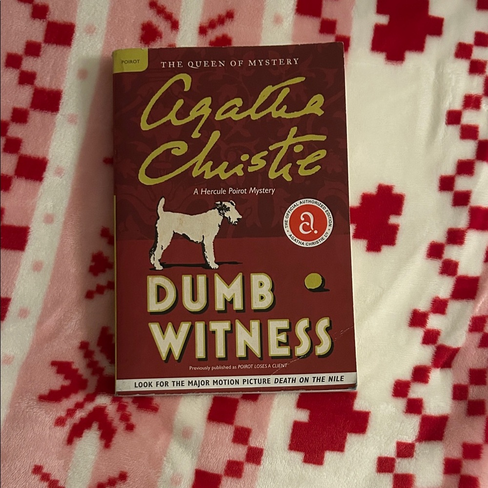 Agatha Christie 'Dumb Witness' Book